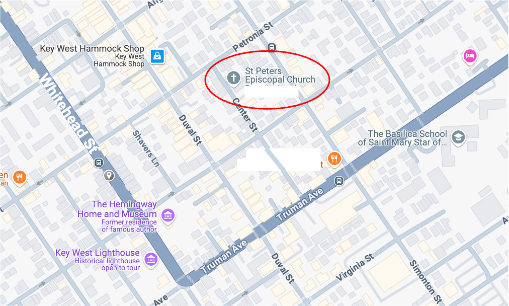Directions to St. Peter's