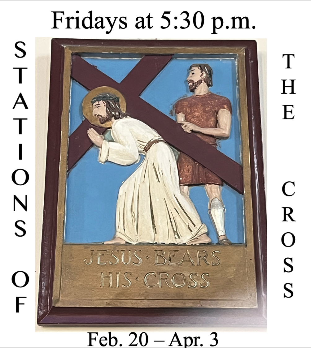 Stations of the Cross Fridays at 5:30pm